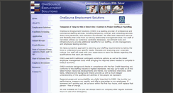 Desktop Screenshot of onesourceemployment.com