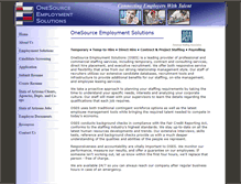 Tablet Screenshot of onesourceemployment.com